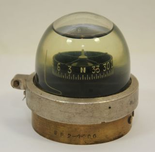 Kompass Schiffskompass Kugel Marine Wassergelagert Instrument Historisch Antik Bild