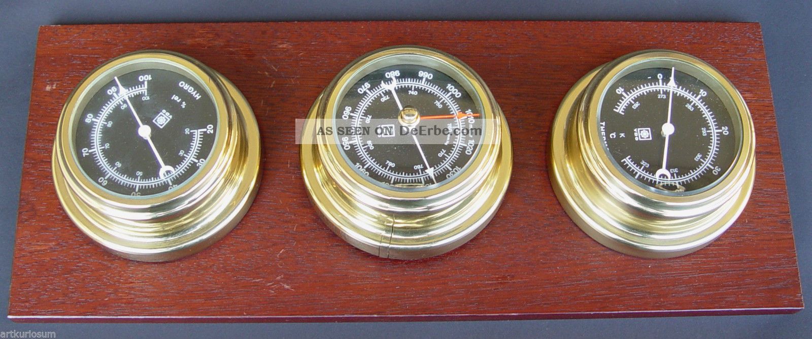 Vdo Wetterstation,  Hygometer - Barometer - Thermometer,  In Nautischem Design Wettergeräte Bild