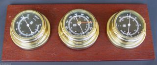 Vdo Wetterstation,  Hygometer - Barometer - Thermometer,  In Nautischem Design Bild