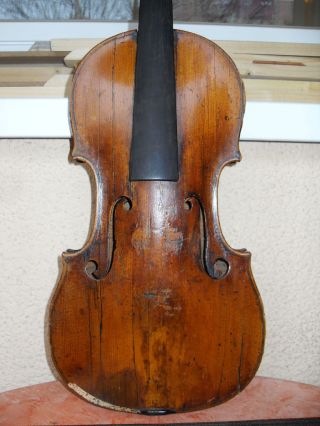 Sehr Alte Feine Geige Weit über 100 Jahre Alt Very Old Violin Violino Antiko Bild