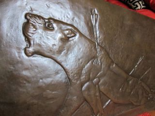 Wandrelief - Platte | „königliche Löwenjagd 