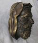 Alte Wandmaske Aus Bronze - Araber,  Beduine - Wiener Bronze? Unsigniert,  1,  1 Kg. Bronze Bild 1