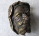 Alte Wandmaske Aus Bronze - Araber,  Beduine - Wiener Bronze? Unsigniert,  1,  1 Kg. Bronze Bild 2