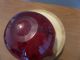 Venini Murano Fazzoletto = Taschentuch - Vase Rot Signiert Ätzstempel Sammlerglas Bild 2