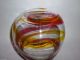 Kunstglas Vase Glas Mundgeblasen Farbspiral Einschmelzungen Signiert 1,  6kg Sammlerglas Bild 10