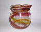 Kunstglas Vase Glas Mundgeblasen Farbspiral Einschmelzungen Signiert 1,  6kg Sammlerglas Bild 2