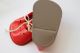 Puppenschuh Rot,  Kunststoff,  11/64 Nostalgieware, nach 1970 Bild 1