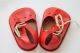Puppenschuh Rot,  Kunststoff,  11/64 Nostalgieware, nach 1970 Bild 2