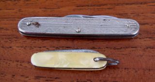 2 Alte Taschenmesser Mini,  Miniatur Solingen 