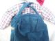 Alte Puppenkleidung Corduroy Jumper Hat Outfit Vintage Doll Clothes 30 Cm Boy Original, gefertigt vor 1970 Bild 6