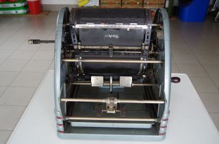 Antike Handbetriebene Kopiermaschine Druckmaschine Der Marke Geha Bild
