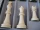 Altes Schachspiel - Bein Handarbeit In Schatulle Komplett Sehr Edel Beinarbeiten Bild 2