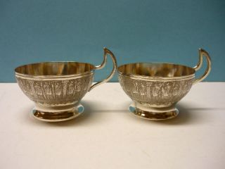 2 Teeglashalter - Persien - Russland - 84 Silber,  155gr. Bild