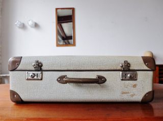 Antiker Koffer Reisekoffer 70er True Vintage 70´s Travel Suitcase Valise Gepäck Bild