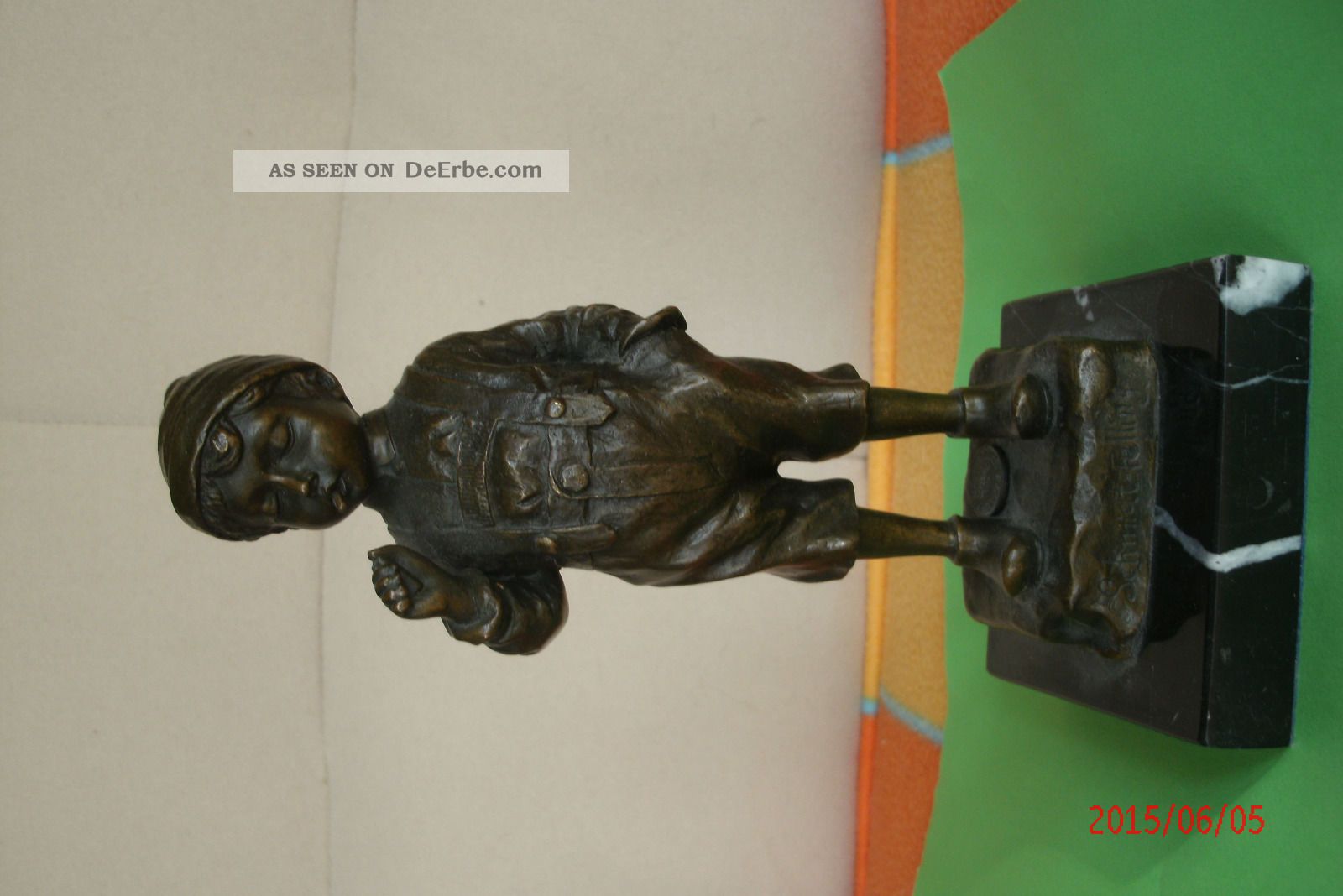 Bronze - Statue 1835 - 1920/ Paul Schmidt - Felling Bronze Bild