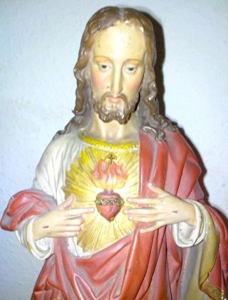 Heiligenfigur Schutzpatron/ Jesus Herz 53cm Bild