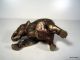 Seltene Metallfigur Elefant Bronze O.  Messing 50er Seltenes Sammlerstück Bronze Bild 3