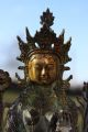 Sitzende Weiße Tara Buddha Statue Bronze Figur Skulptur Tibet Buddhismus China Entstehungszeit nach 1945 Bild 2