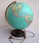 Globus Alt Erdball Weltkugel Als Lampe Bzw.  Beleuchtet 70er Jahre Holz Fuss Wissenschaftliche Instrumente Bild 3