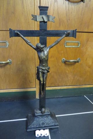 Kruzifix,  Inri Standbild - Kreuz Mit Jesusfigur - Holz 341 Bild