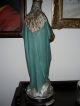Antik Heiligenfigur Maria Mit Jesus - Kind Gips Figur Skulptur 53 Cm Madonna Skulpturen & Kruzifixe Bild 1