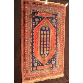 Alter Handgeknüpft Orient Teppich Kasak Kazak Schirwan Old Carpet Tapi 125x200cm Bild