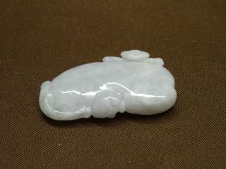 Weisse Jade Schnitzerei,  Handschmeichler Anhänger // Chinese White Jade Carving Bild