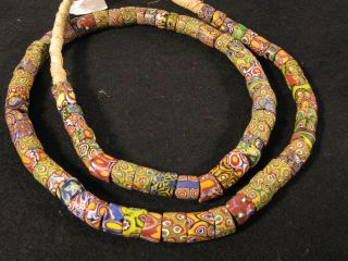 Alte Glasperlen Millefiori Old Murano African Trade Beads Murrine Perle Afrozip Bild