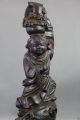 Collcetible Skulptur Unsterbliches 何仙姑 Aus Ebenholz China Um 1900. Asiatika: China Bild 1