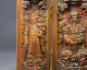 Tempel Gott Des Reichtums Aus Buchsbaum Holz,  Boxwood,  Altar China Un 1900. Asiatika: China Bild 1
