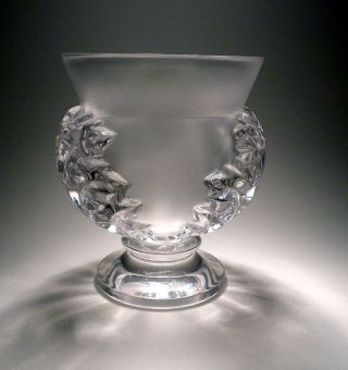 Lalique Saint Cloud Vase St.  Cristal Paris France 12 Cm 800gr. Bild