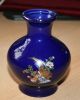 5 Stck China?japan Dose Vasen Deckel 12cm Kobaldblau Malerei Gold Fasanen Blüten Entstehungszeit nach 1945 Bild 4