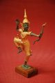 31cm Figur Buddha Gottheit Skulptur Messing Bronze Antik? Thai Tibet Hinduismus Entstehungszeit nach 1945 Bild 2