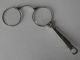 Alte Brille Klappbrille Lorgnon Sehhilfe Mit Lederetui Optiker Bild 8