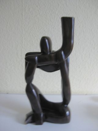 Kunstobjekt Figur Holz.  Moderne Kunst Bild