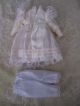 Alte Puppenkleidung Silky Creme Fine Dress Outfit Vintage Doll Clothes 20cm Girl Original, gefertigt vor 1970 Bild 6