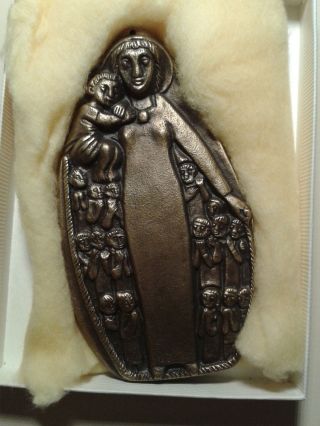 Madonna,  Schutzmantelmadonna,  Bronze, Bild