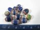 Alte Glasperlen Chevron Beads Blau 6 - Layer Old Venetian Trade Beads Afrozip Afrika Bild 1