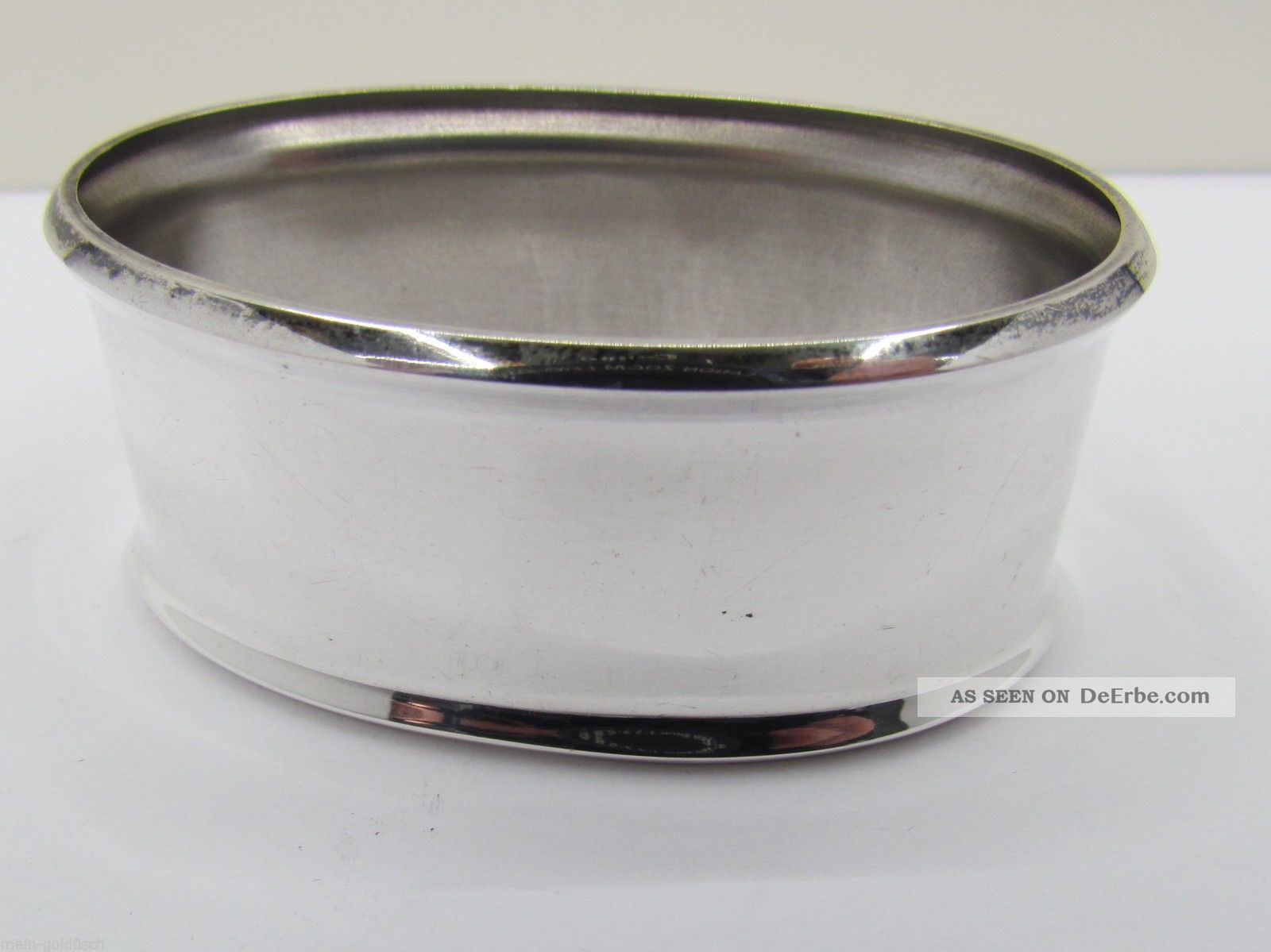 Serviettenring Aus 835er Silber Schlicht Oval 33,  72 G. Objekte nach 1945 Bild