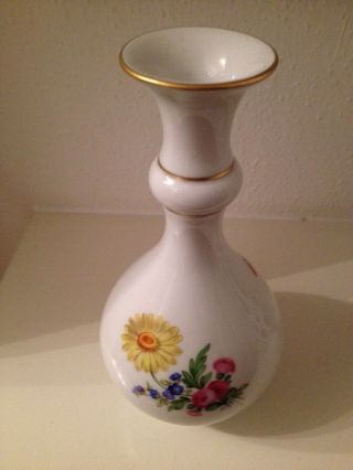 Meissen Vase Erste Wahl Weiß Blumen Antiquität Shabby Chic Bild