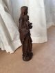 Heilige Maria Madonna Mit Kind Skulpture Holz Oberbayern 50 Cm Skulpturen & Kruzifixe Bild 3