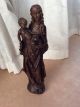 Heilige Maria Madonna Mit Kind Skulpture Holz Oberbayern 50 Cm Skulpturen & Kruzifixe Bild 7