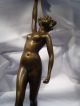 Hofer Bronze Frau Mit Kelch Antik Bronze Bild 7