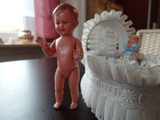 Puppenbettchen M.  Winzigen Baby U.  Mädchenpüppchen Schildkröt 12,  5 Cm Bild