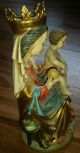 Thronende Maria Mit Kind 1855 Benedikterkloster Seeon Statue Nachlass Skulptur Skulpturen & Kruzifixe Bild 1