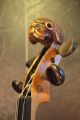 Alte 4/4 Geige,  Violine Mit Löwenkopf Und Alten Bogen Saiteninstrumente Bild 5