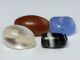 4 Ancient Rare Beads (agate,  Carnelian,  Rock Crystal,  Blue Chalcedony) Antike Bild 1