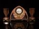 Art - Deco Marmor Clock Mit Einem Adler. Antike Originale vor 1950 Bild 3