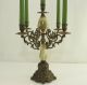 Kerzenleuchter Im Jugendstil Kerzenhalter 5 Fl.  Vintage Alt Kerzenständer Marmor Gefertigt nach 1945 Bild 1