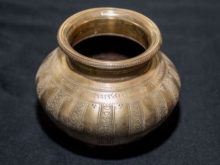 Schwere Messing Vase Aus Pakistan Bild